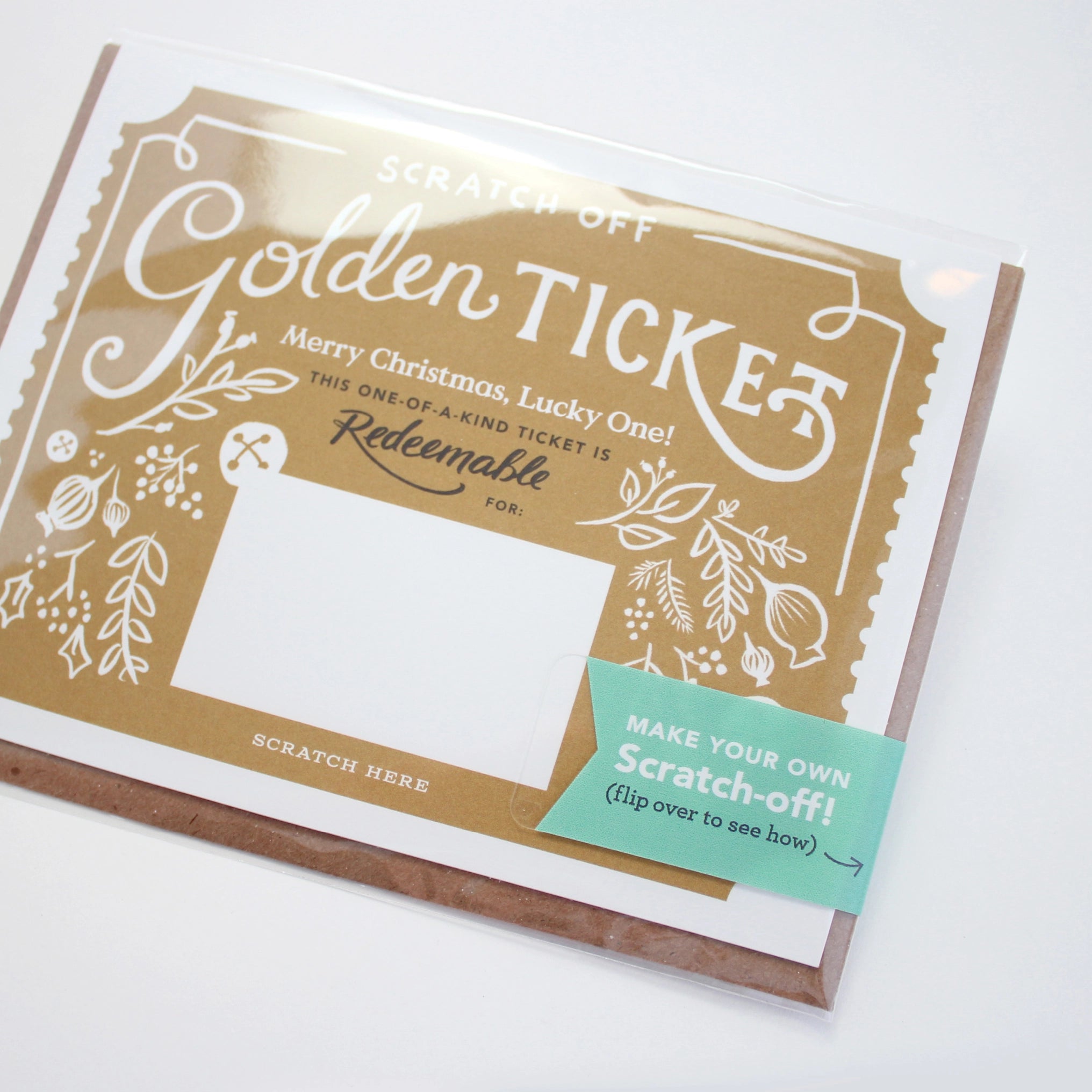 Scratch-Off Card - Christmas Golden Ticket