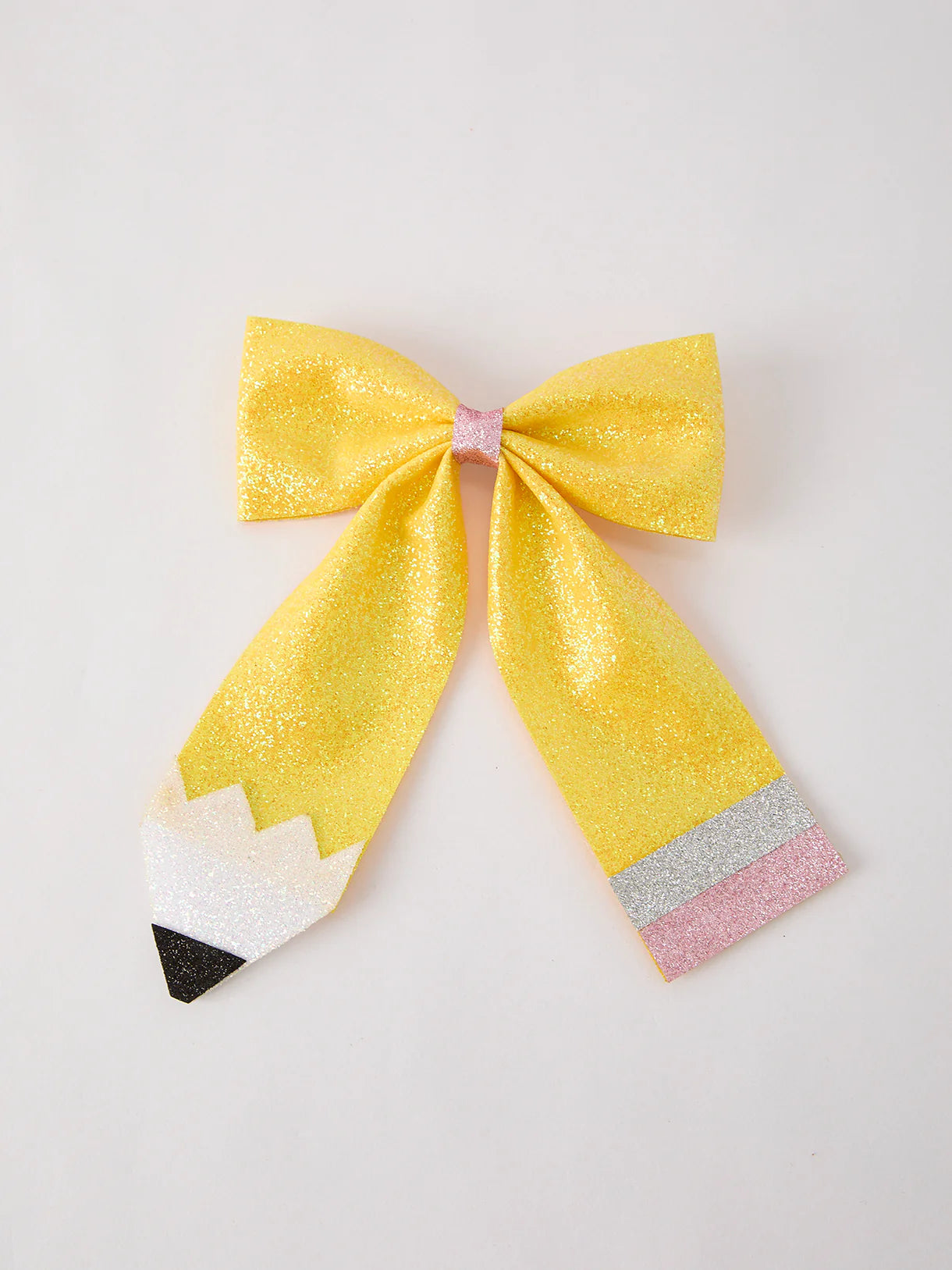 Back to School Sequin Bow Hairpin