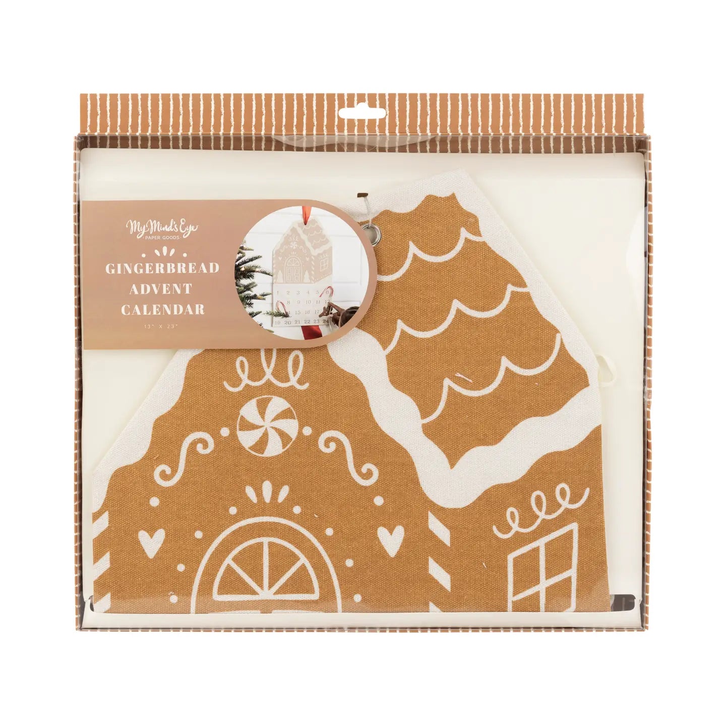 Advent Calendar - Canvas Gingerbread House