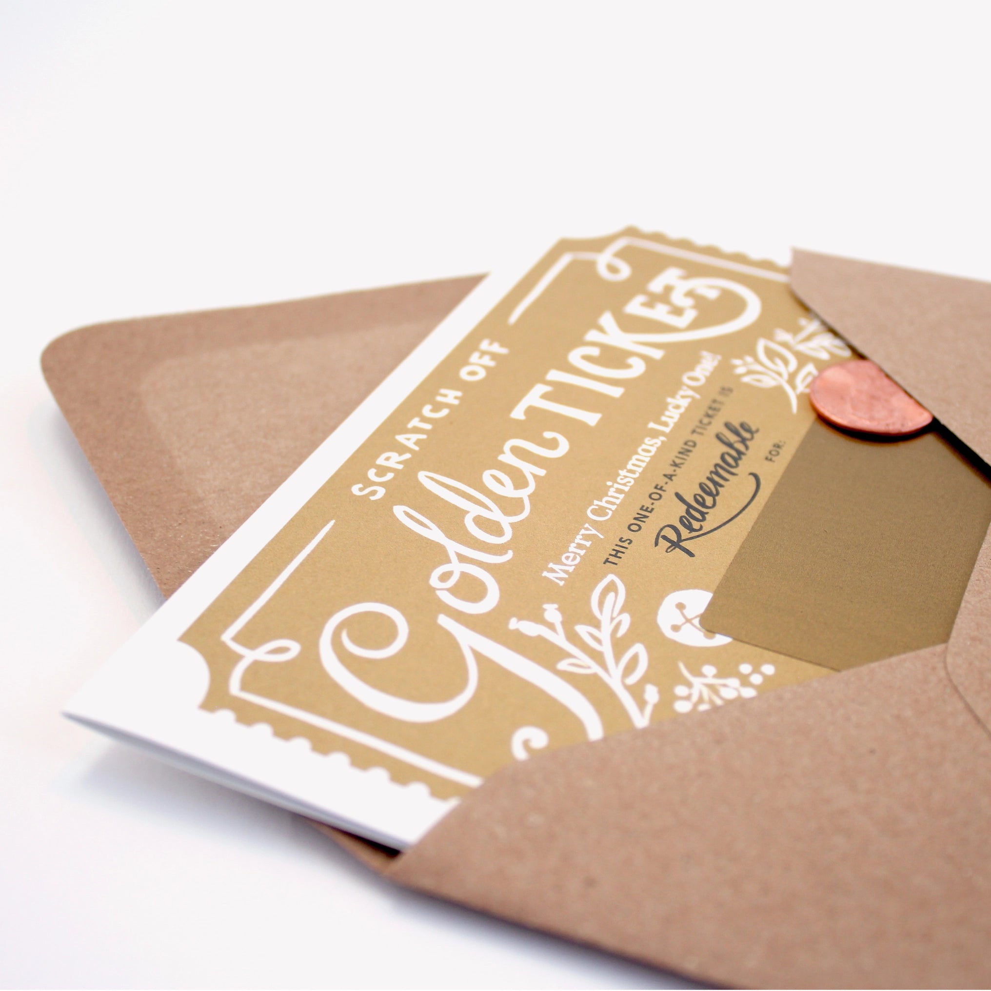 Scratch-Off Card - Christmas Golden Ticket