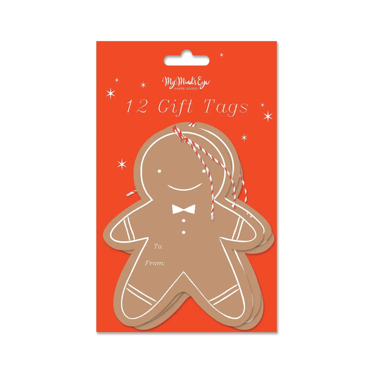 Gingerbread Man - Large Gift Tags