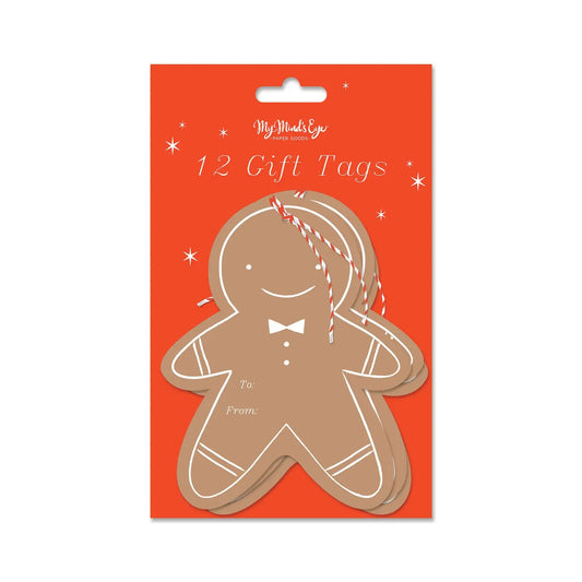 Gingerbread Man - Large Gift Tags
