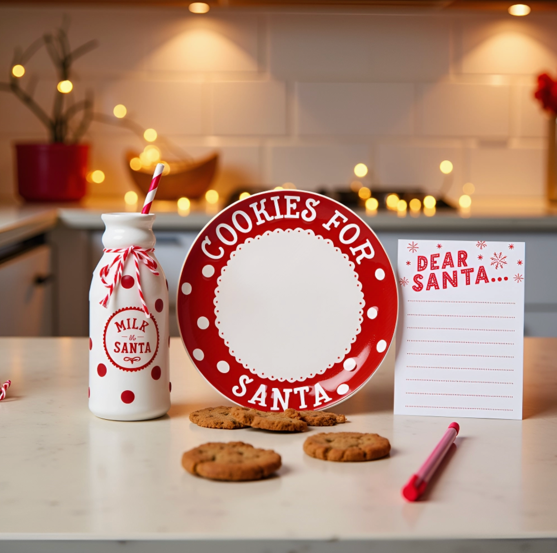 Santa's Milk & Cookies Set