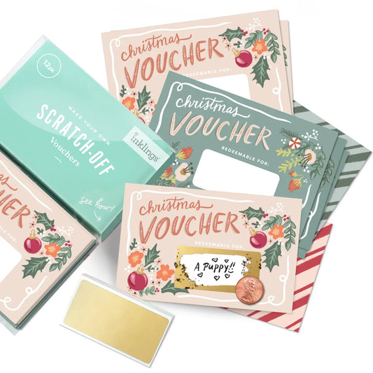Scratch-Off Christmas Vouchers - Set of 12