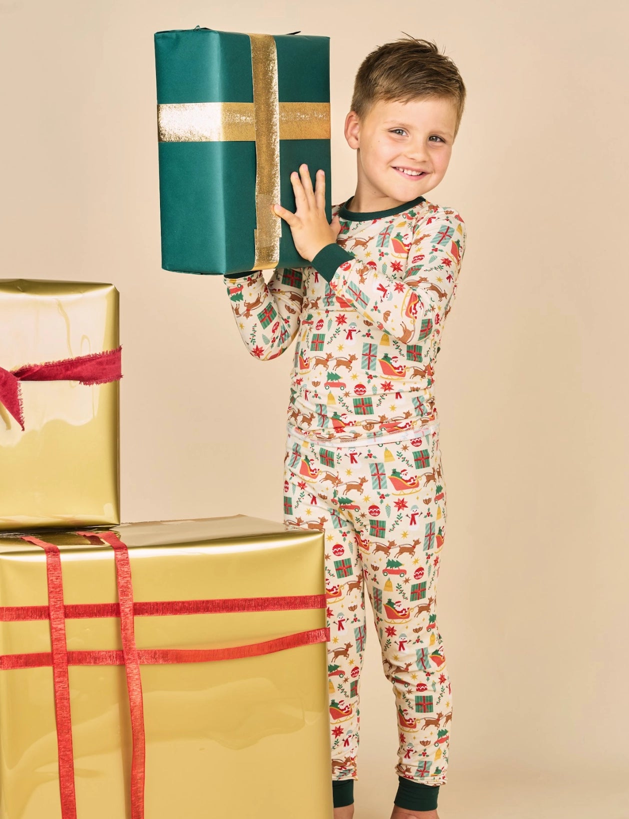 Pajamas - Vintage Christmas Two-Piece Set